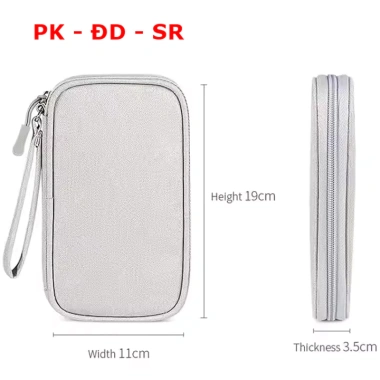 2 Túi Đựng Phụ Kiện Chống Sốc 2 Ngăn – Dây Cáp Sạc, Ổ Cứng Gọn Nhẹ, Siêu Rẻ