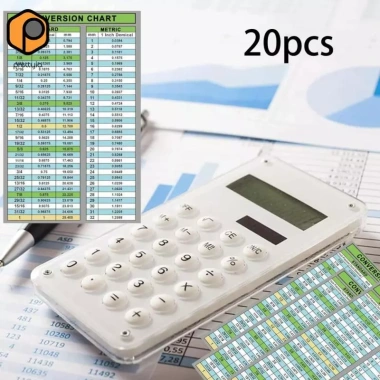 20 Bảng Biểu Đồ Chuyển Đổi Inch‑mm Dán Cheat Sheet Máy Trạm, Học Toán, 176k 3