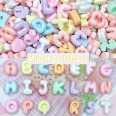 20 Chữ Cái Nhựa ABCD - Phụ Kiện DIY Vỏ Điện Thoại, Kem Keo - Giá 40.430₫