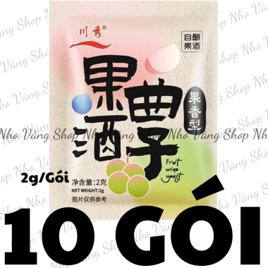 20 gói Men ủ rượu trái cây 2g Chuanxiu: uống rượu hoa quả, giá chỉ 81.900 VND 10