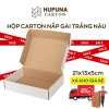 20 hộp carton nắp gài hông trăng trắng - Đựng giày nam nữ, quà, áo, giá rẻ 53k 8
