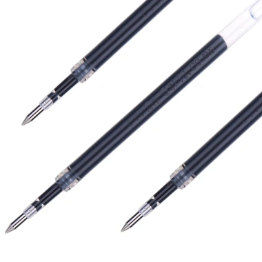 20 Ruột Bút Mực Gel Deli S206 0.5mm Ngòi Lò Xo 110mm - Đen Đỏ Xanh Dương, 65.450 VND