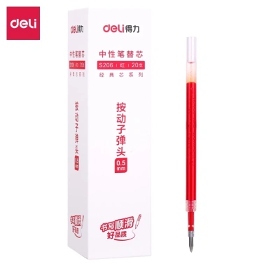 20 Ruột Bút Mực Gel Deli S206 0.5mm Ngòi Lò Xo 110mm - Đen Đỏ Xanh Dương, 65.450 VND 10 20 Ruột Bút Mực Gel Deli S206 0.5mm Ngòi Lò Xo 110mm - Đen Đỏ Xanh Dương, 65.450 VND 10