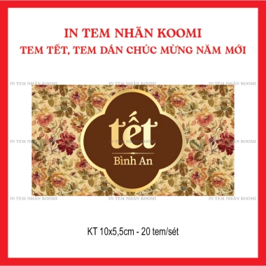 20 Tem dán Tết & Năm Mới - Tem chúc mừng, dán hộp PET, giá chỉ 29.000₫