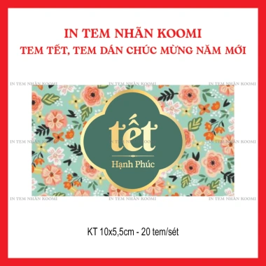 20 Tem dán Tết & Năm Mới - Tem chúc mừng, dán hộp PET, giá chỉ 29.000₫