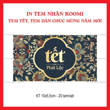 20 Tem dán Tết & Năm Mới - Tem chúc mừng, dán hộp PET, giá chỉ 29.000₫