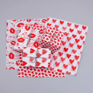 20 tờ khăn giấy Valentine trái tim đỏ 13x19.7 inch - Quà trang trí tiệc cưới, 65.9k 3