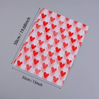 20 tờ khăn giấy Valentine trái tim đỏ 13x19.7 inch - Quà trang trí tiệc cưới, 65.9k 4