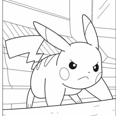 20 Tranh Tô Màu Pikachu Mực và Giấy Chính Hãng An Toàn Cho Bé Giá Ưu Đãi 20.000 2
