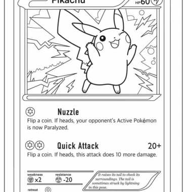 20 Tranh Tô Màu Pikachu Mực và Giấy Chính Hãng An Toàn Cho Bé Giá Ưu Đãi 20.000 6