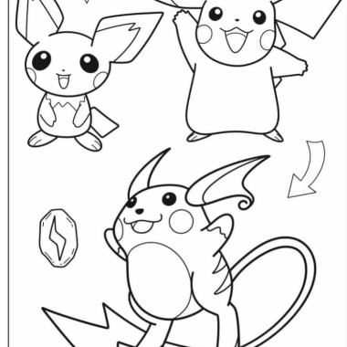 20 Tranh Tô Màu Pikachu Mực và Giấy Chính Hãng An Toàn Cho Bé Giá Ưu Đãi 20.000 9
