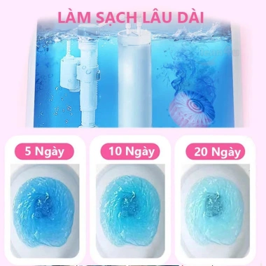 20 viên thả bồn cầu 2in1 Tẩy và Thơm, xả bồn cầu sạch sâu, giá ưu đãi 65k