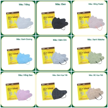 200 chiếc Khẩu trang 9A Duy Ngọc 5 lớp kháng khuẩn, chống nắng, che kín mặt 49.999đ 2