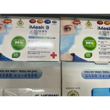 200 chiếc khẩu trang y tế 5D KTYT Duy Khánh - Kháng khuẩn, chống bụi, không gây dị ứng, giá chỉ 111.000₫