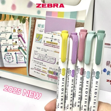 2.025 Nhật Bản Ngựa Vằn Màu Khói WKT7 - Bút Huỳnh Quang Hai Đầu Sinh Viên Giá 38.500 VND
