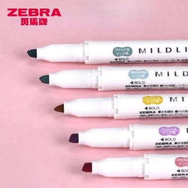 2.025 Nhật Bản Ngựa Vằn Màu Khói WKT7 - Bút Huỳnh Quang Hai Đầu Sinh Viên Giá 38.500 VND 5
