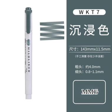 2.025 Nhật Bản Ngựa Vằn Màu Khói WKT7 - Bút Huỳnh Quang Hai Đầu Sinh Viên Giá 38.500 VND 8
