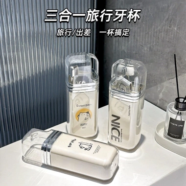 2.025 Phong Cách Mới Di Động Du Lịch - Bộ Nước Súc, Cốc Rửa, Bàn Chải, Kem Đánh Răng - Giảm 20%