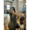 2.025 Tính Khí Retro Bộ Đồ Không Tay Nữ Màu Xám - Áo Vest và Chia Váy Cao Cấp Hai Mảnh Cho Mùa Hè 8