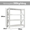 2.026 Mới Ưu Đãi Tết Kệ Thép Lưu Trữ 200kg/tầng Dễ Dàng Lắp Đặt 150x60x200cm 10