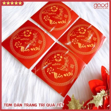 20/50 tem dán Tết 2.026 mẫu đẹp sang dưa hấu bưởi phụ kiện gói quà tiện lợi 5