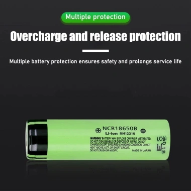 2/4 Viên Đầu Nhọn 18.650 Pin sạc 3.400mAh NCR18.650B – Giá 168k, chính hãng