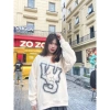 24h Giao hàng Áo sweater nữ nỉ bông dày 380Gsm form rộng unisex VOGE - 119.999đ 7