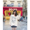 24h Giao hàng Áo sweater nữ nỉ bông dày 380Gsm form rộng unisex VOGE - 119.999đ 8