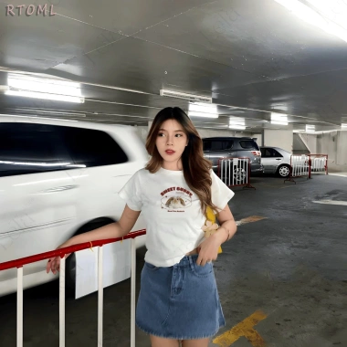 (24h Giao hàng) Áo Thun Babytee Nữ Mẫu Thỏ Sweet 100% Cotton Mềm Mại Thoáng Mát Local Brand RTOML Giá 59.000 VND