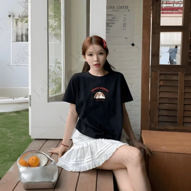 (24h Giao hàng) Áo Thun Babytee Nữ Mẫu Thỏ Sweet 100% Cotton Mềm Mại Thoáng Mát Local Brand RTOML Giá 59.000 VND