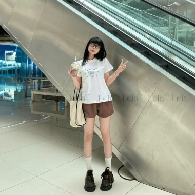 (24h Giao hàng) Áo Thun Form Fit Lucky Dog Cotton Co Giãn Baby Tee RTOML Giá 49k 2 (24h Giao hàng) Áo Thun Form Fit Lucky Dog Cotton Co Giãn Baby Tee RTOML Giá 49k 2