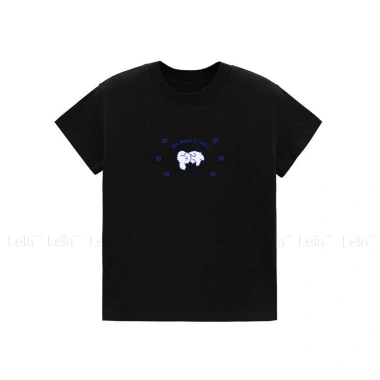(24h Giao hàng) Áo Thun Form Fit Lucky Dog Cotton Co Giãn Baby Tee RTOML Giá 49k