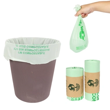25/50 Miếng Túi Đựng Rác Phân Hủy Sinh Học 100% Tinh Bột Ngô - Giá 99.000₫ 8