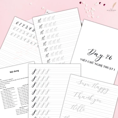 28 Ngày Luyện Modern Calligraphy Hand-Lettering và Bullet Journal Giá 149.000₫