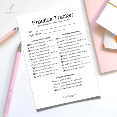 28 Ngày Luyện Modern Calligraphy Hand-Lettering và Bullet Journal Giá 149.000₫