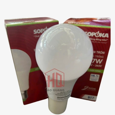 3 Bóng Đèn LED Trụ Sopoka – Ánh Sáng Trắng Tự Nhiên, Tuổi Thọ Cao, Việt Nam