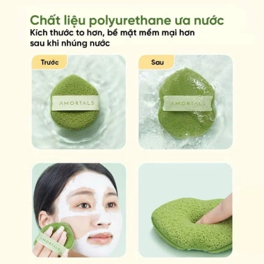 3 Bông Mút Rửa Mặt Polyurethane – Bọt Mịn, Làm Sạch Sâu, Da Mềm Tự Nhiên, Chỉ 27.900 VND