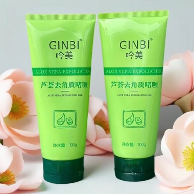 3 chai Gel tẩy tế bào chết GINBI 100g - Nha đam, da mặt & body, sáng mịn, 16.999₫