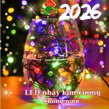 3 Dây Đèn Nháy Kim Cương 40m Chống Nước Tiết Kiệm 70.000₫ - Trang Trí Tết Giáng Sinh 4
