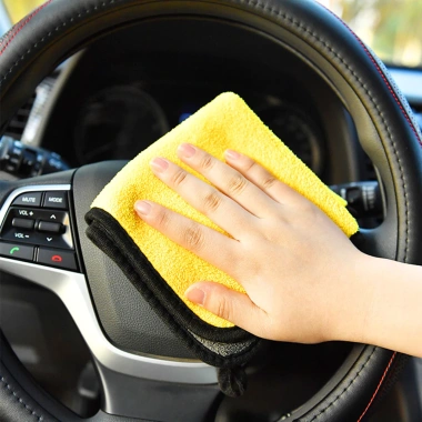 3 khăn rửa xe microfiber dày mềm, hút nước, sấy nhanh, chăm sóc ô tô – giảm 18% 5