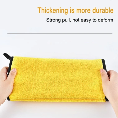 3 khăn rửa xe microfiber dày mềm, hút nước, sấy nhanh, chăm sóc ô tô – giảm 18% 6