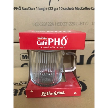 3 ly thủy tinh Café Phố – Đồ tặng sữa nóng, sang trọng, giá ưu đãi 60.000₫ (giá gốc 72.000₫) 2