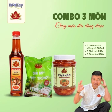 3 Món Tết 2.026: Chả Mít 250g, Cà Pháo Hương Quê 500g, Nước Mắm Đông Cô 500ml - 150k TiPiKay
