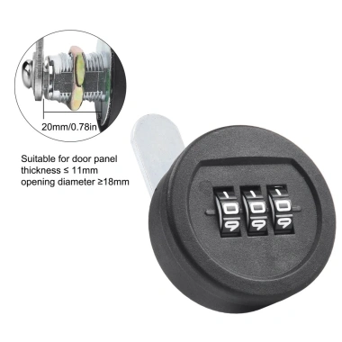 3 Ngăn kéo số khóa mật khẩu - Tủ đựng đồ hộp thư nội thất, giá ưu đãi 61.795₫ 7