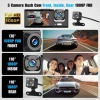 3 Ống kính DVR Camera an ninh ô tô 1.080P: Ghi hình trước, nội thất, sau - Giá 306.900₫ 3