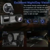 3 Ống kính DVR Camera an ninh ô tô 1.080P: Ghi hình trước, nội thất, sau - Giá 306.900₫ 5