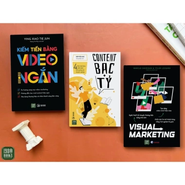 3 Sách Content Bạc Tỷ, Visual Marketing, Kiếm Tiền Video Ngắn - 426.960 VND