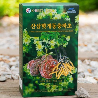 3 tặng 1 Nước Mát Gan Giải Rượu Sâm Núi Hàn Quốc + Đông Trùng Hạ Thảo 70ml K-BEST FOOD – 600.000 VND 10