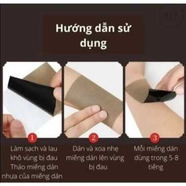 3 túi 150 miếng dán nóng ngải cứu giảm đau nhức cơ thể, vai gáy - 19.000đ 8