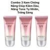 3 Túi Kem Chống Nắng SPF50+ PA+++ Kiềm Dầu, Nâng Tone, Dưỡng Da Trắng Hồng 49k 2